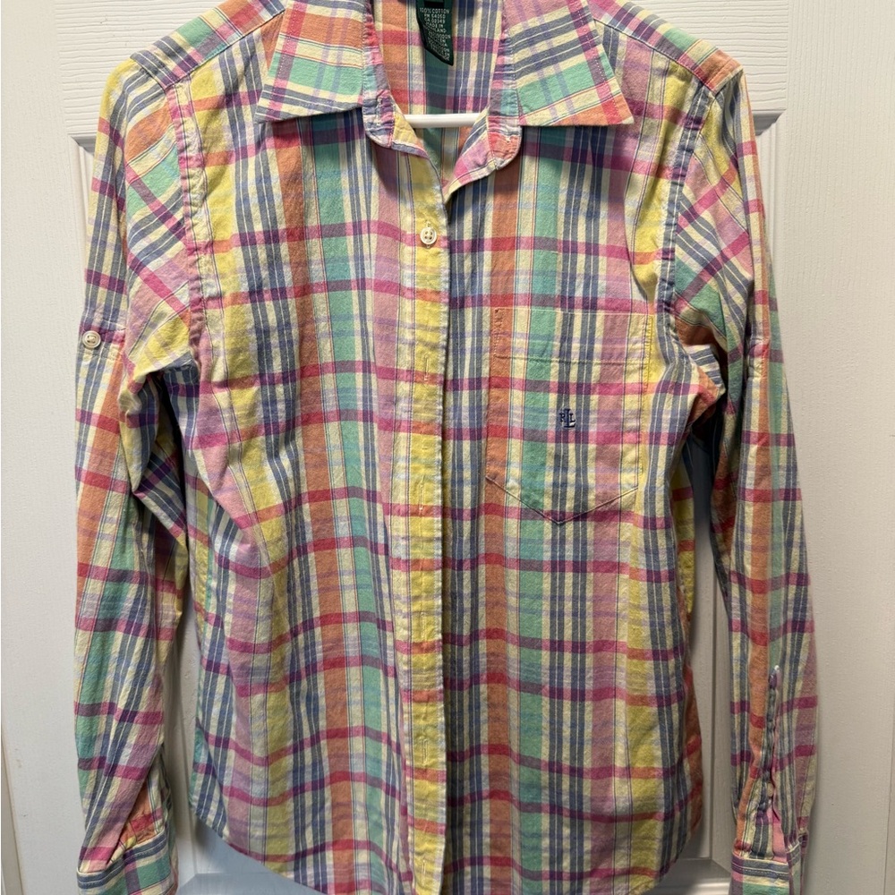 Colorful Plaid Men's Shirt